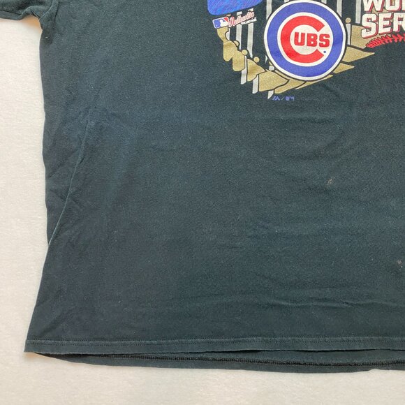 Chicago Cubs T-Shirt Mens 2XL 2016 World Series Champions Majestic MLB Baseball - Picture 5 of 12